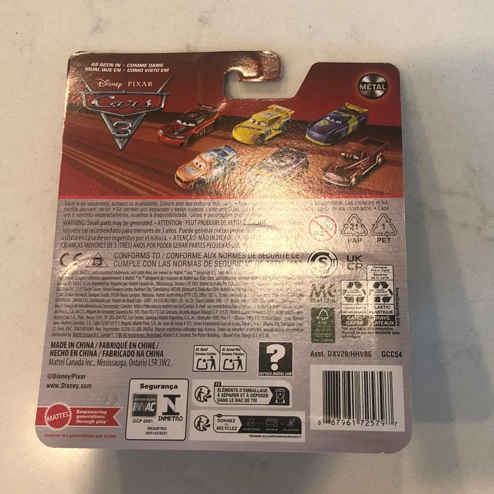 Pixar Cars J.D. McPillar Toy Car - Purple and Green